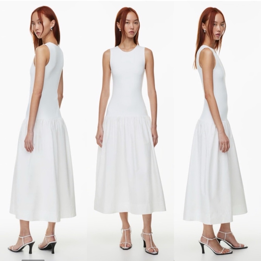 Aritzia drop waist worldy maxi dress